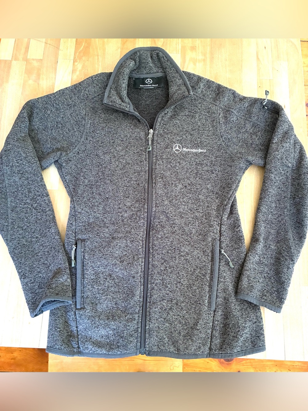 Mercedes-Benz Gray Full-Zip Fleece Jacket (woman’s small)